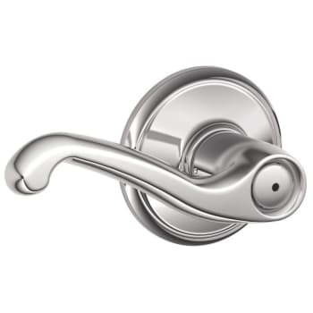Image for Schlage F-Series Lock F40 Privacy Lever Flair Lever (Bright Chrome) from HD Supply