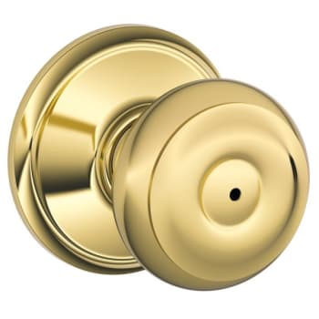 Image for Schlage F-Series Lock F40 Privacy Knob Georgian Knob (Bright Brass) from HD Supply