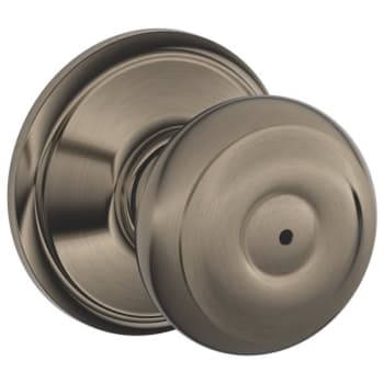 Image for Schlage 1.4 In F-Series Lock F40 Privacy Georgian Knob (Antique Pewter) from HD Supply