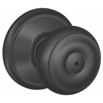 Image for Schlage F-Series Lock F40 Privacy Georgian Knob (Matte Black) from HD Supply