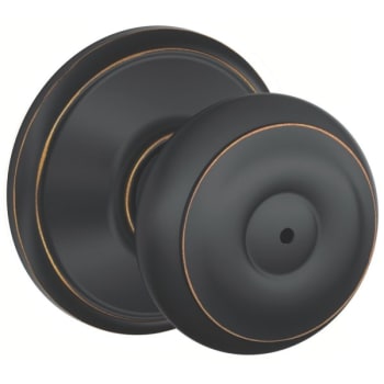 Image for Schlage F-Series Lock F40 Privacy Georgian Knob (Aged Bronze) from HD Supply