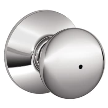 Image for Schlage F-Series Lock F40 Privacy Plymouth Knob (Bright Chrome) from HD Supply