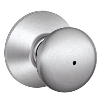 Image for Schlage F-Series Lock F40 Privacy Plymouth Knob (Satin Chrome) from HD Supply