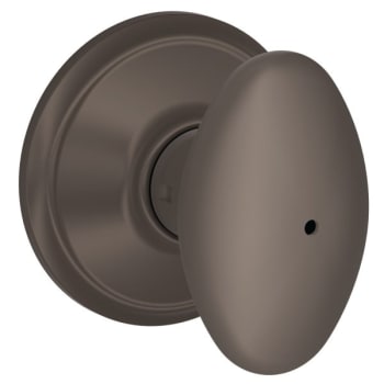 Image for Schlage F-series Lock F40 Privacy Lever Siena Knob (oil Rubbed Bronze) from HD Supply
