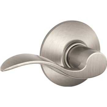 Image for Schlage F-series Lock F10 Passage Accent Lever Style Satin Nickel from HD Supply