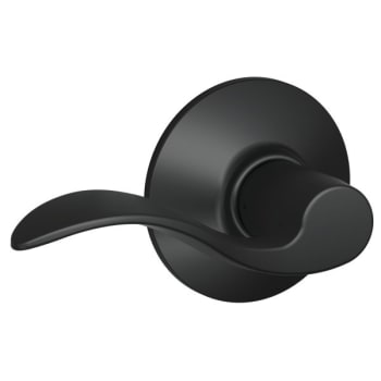 Image for Schlage F-Series Lock F10 Passage Accent Lever Style (Matte Black) from HD Supply