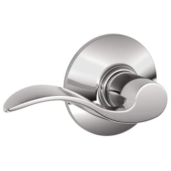 Image for Schlage F-Series Lock F10 Passage Accent Lever Style (Bright Chrome) from HD Supply