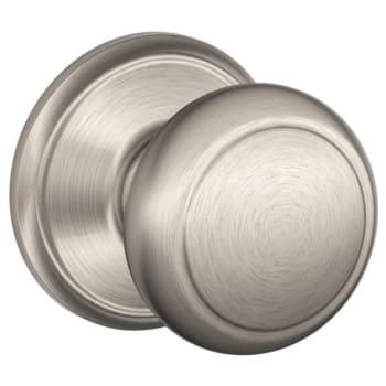 Image for Schlage F-Series Lock F10 Passage Andover Knob Style (Satin Nickel) from HD Supply