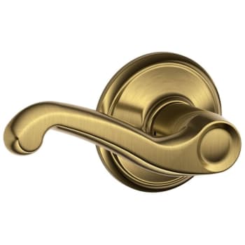 Image for Schlage F-Series Lock F10 Passage Flair Lever Style (Antique Brass) from HD Supply