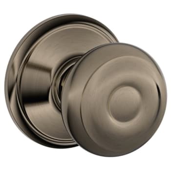 Image for Schlage F-Series Lock F10 Passage Georgian Knob (Antique Pewter) from HD Supply