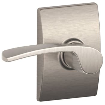 Image for Schlage F-Series Lock F10 Passage Merano Lever Style Cen (Satin Nickel) from HD Supply