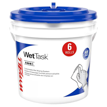 Image for WypAll Powerclean Wettask System Wipers, 6 Rolls-Case from HD Supply