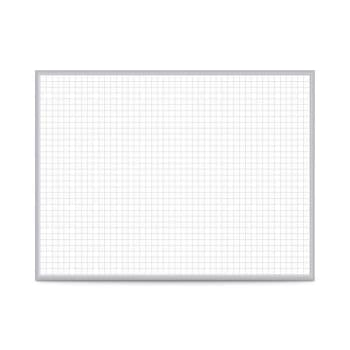 Image for Ghent 1"x1" Grid Whiteboard, Non-Magnetic, 4'h X 8'w from HD Supply