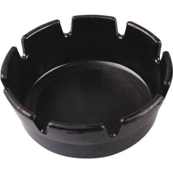 Image for Renown 4 in. x 1-3/4 in. Black Plastic Round Ashtray from HD Supply