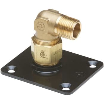 Image for 1/2 In. Brass 90-Degree Autoflare Flange Fitting from HD Supply