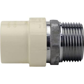 Apollo Cpvc Cts Slip Mpt Adapter, 1" X 1", Stainless Steel