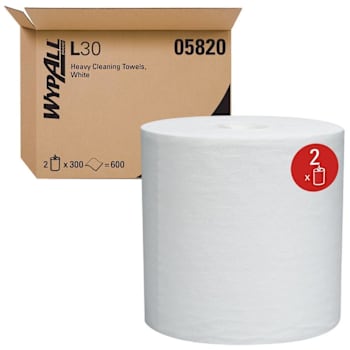 Image for WypAll Generalclean L30 Heavy Duty Center Pull Cleaning Towels, 2 Rolls-Case from HD Supply