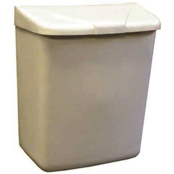 Image for Plastic Sanitary Napkin Receptacle (White) from HD Supply
