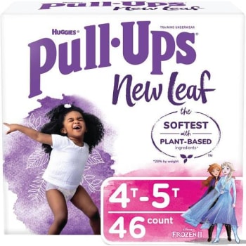 Huggies Pull-Ups New Leaf 4t - 5t Girls' Potty Training Pants (46-Case)