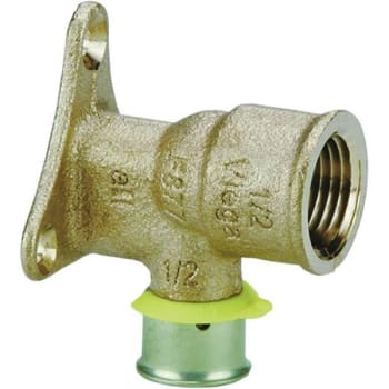Image for Viega Pureflow Press 90-Degree Drop Ear Elbow, 1/2" X 1/2", Zero Lead Bronze from HD Supply