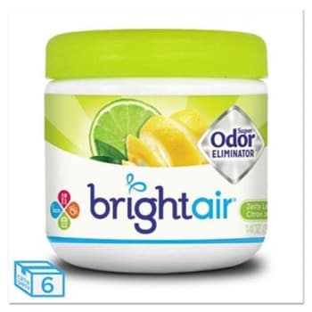 Image for Bright Air 14 Oz Zesty Lemon/Lime Scent Super Odor Eliminator (6-Carton) from HD Supply