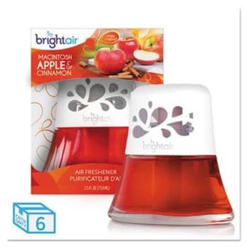 Image for Bright Air 2.5 Oz Macintosh Apple/Cinnamon Scent Oil Air Freshener (6-Carton) from HD Supply