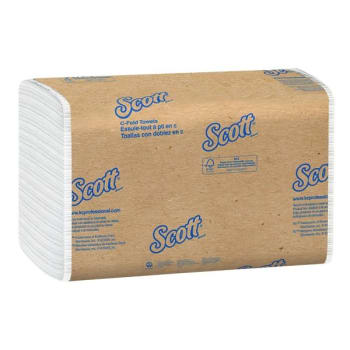 Scott 1-Ply C-Fold Paper Towels (200-Pack) (White)
