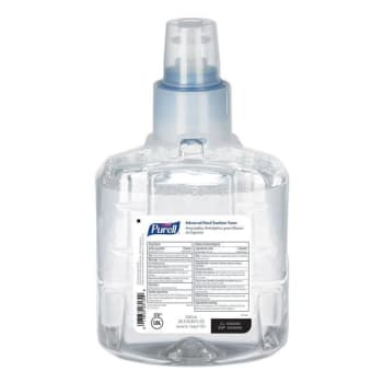 Advanced Hand Sanitizer Foam, For Ltx-12 Dispensers, 1,200 mL Refill, Fragrance-Free, 2/Carton