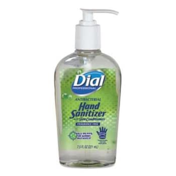 Dial 7.5 Oz Antibacterial Gel Hand Sanitizer w/Moisturizers (12-Carton)