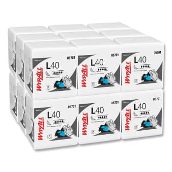 WypAll Powerclean 1/4 Fold L40 Absorbent Towels, 18 Packs-Carton
