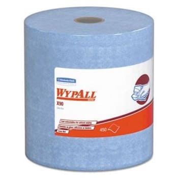 Image for Wypall X90 Hydroknit Jumbo Industrial Cloths (450-Roll) (Denim Blue) from HD Supply