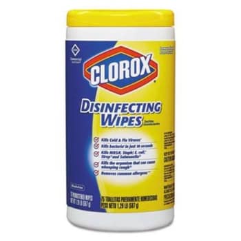 Image for Clorox Disinfecting Wipes, 7 x 8, Lemon Fresh, 75/Canister, Carton Of 6 from HD Supply
