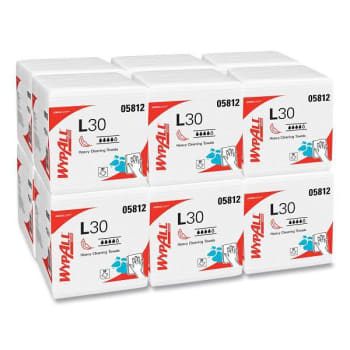 WypAll Generalclean 1/4 Fold L30 All Purpose Light Duty Wipers, 12 Packs-Carton