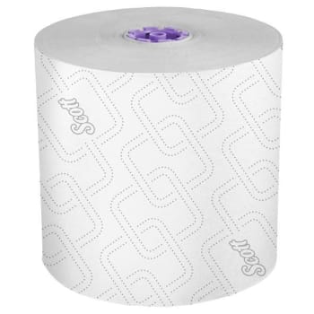 Scott® Essential High-Capacity Hard Roll Towels (02001), with Absorbency Pockets™ Purple Core (6 Rolls/Case,950'/Roll)