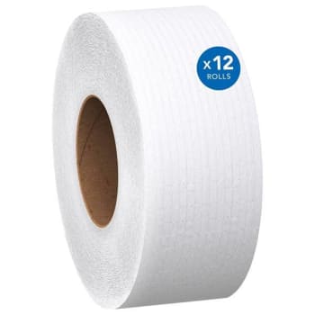 Image for Essential Jrt Jumbo Roll Bathroom Tissue, Septic Safe, 2-Ply, White, 3.55" X 1,000 Ft, 12 Rolls/Carton from HD Supply