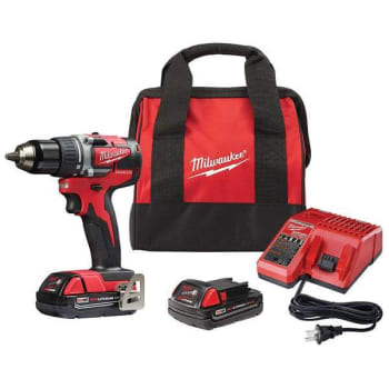 Milwaukee M18 18v Li-Ion 1/2 In. Drill/Driver Kit W/ 2.0ah Battery, Charger And Case