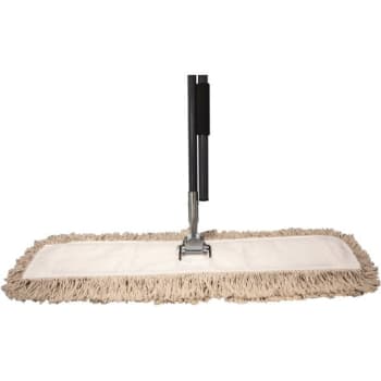 Image for Maintenance Warehouse® Natural Cut End Dust Mop Kit w/ Click-N-Go Handle from HD Supply