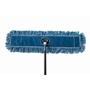 Renown Looped End Dust Mop Kit, Click-N-Go, 36 In., Blue
