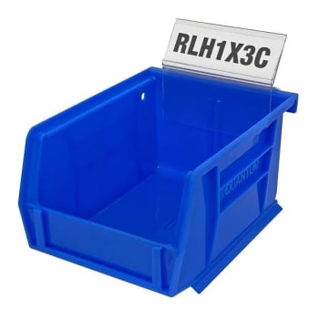 Image for Quantum Storage Systems Rear Bin Label Holder And Inserts, 1" X 3", 12 Included from HD Supply