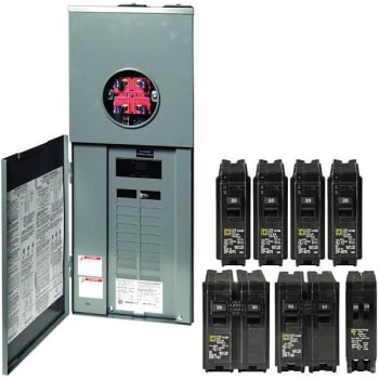 Image for Square D Homeline 200a 20-Space 40-Circuit Outdoor Main Breaker Csed Value Pack from HD Supply