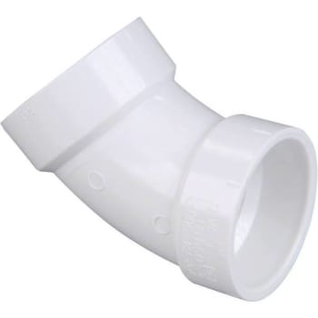 Image for Nibco 6 In. PVC DWV 45-Degree Hub X Hub Elbow Fitting from HD Supply