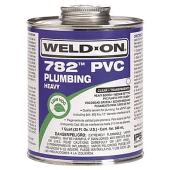 IPS Weld-On 782 Heavy-Bodied PVC Cement Quart (Clear)