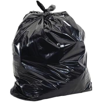 Aluf Plastics 55 Gal. 22 In. X 58 In. 1.5 Mil. Black Heavy-Duty Trash Bags  (100-Case)