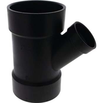 Nibco 4 In. X 4 In. X 2 In. ABS DWV 45-Degree All Hub Reducing Wye