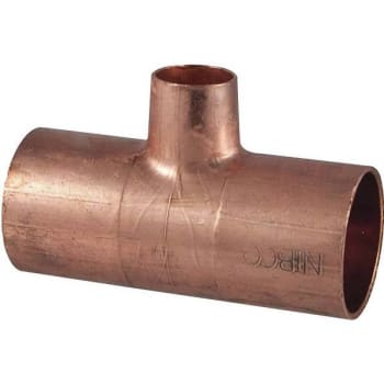 Image for Everbilt 1" X 1" X 3/4" Copper Pressure All Cup Reducing Tee Fitting from HD Supply