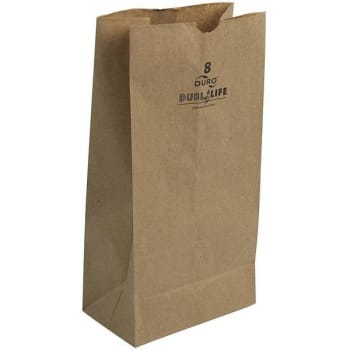 Image for Duro 8# 6-1/8 In. X 4-1/8 In. X 12-7/16 In. Kraft Standard Grocery Bags (500-Pack) from HD Supply