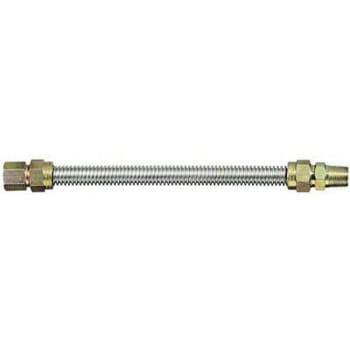 Image for Watts Stainless Steel Gas Connector 3/8 In. Od 1/4 In. Id 12 In. L Mnpt X Fnpt 1/2 from HD Supply