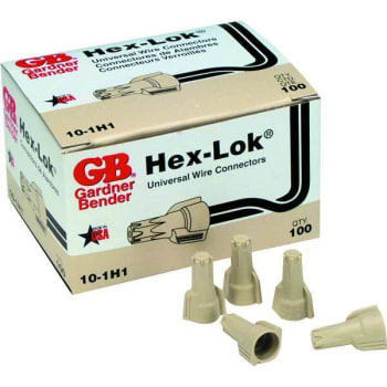 Image for Gardner Bender Hex-Lok Wire Connector Tan (100-Pack) from HD Supply