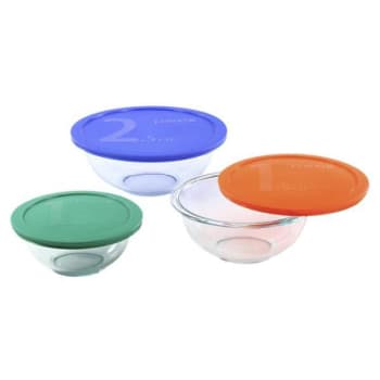 Corelle Brands Llc  6-Pc Mixing Bowl Set W/ Lids (2-Case)