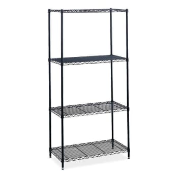Image for Safco 4-Shelf Industrial Wire Shelving, 36"W X 18"D X 72"H, Black from HD Supply